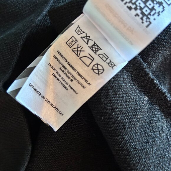 Off-White All Over Logo Grey & Black Crewneck Sweatshirt - Picture 10 of 10